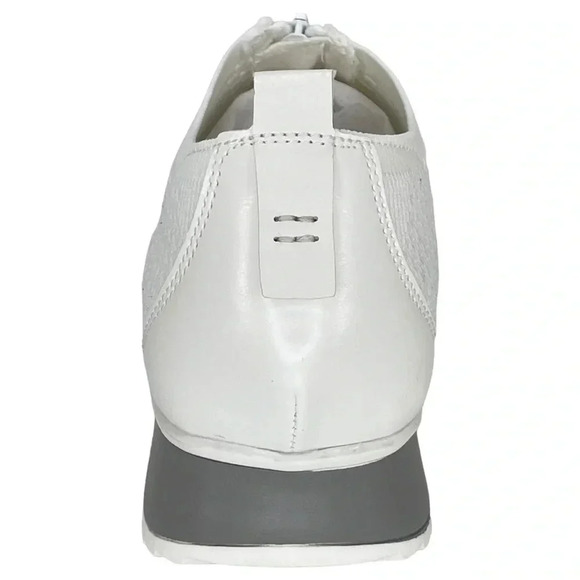 Anne Klein Terri White Knit Hidden Heels Womens Sneakers Size 8.5M - Picture 3 of 15